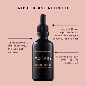 Intense Night Oil - Rosehip & Retinoid - 30ml