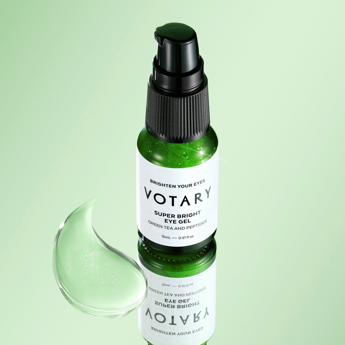 Super Bright Eye Gel, Green Tea and Peptides -15ml