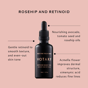 Intense Night Oil - Rosehip & Retinoid - 30ml