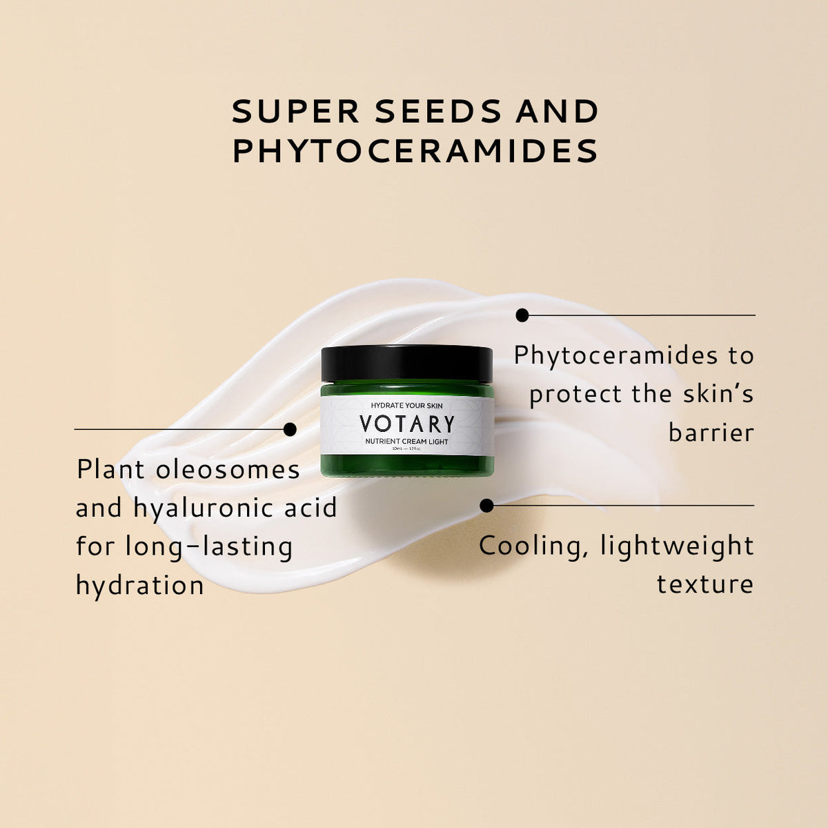 Nutrient Cream Light, Super Seeds and Phytoceramides - 50ml