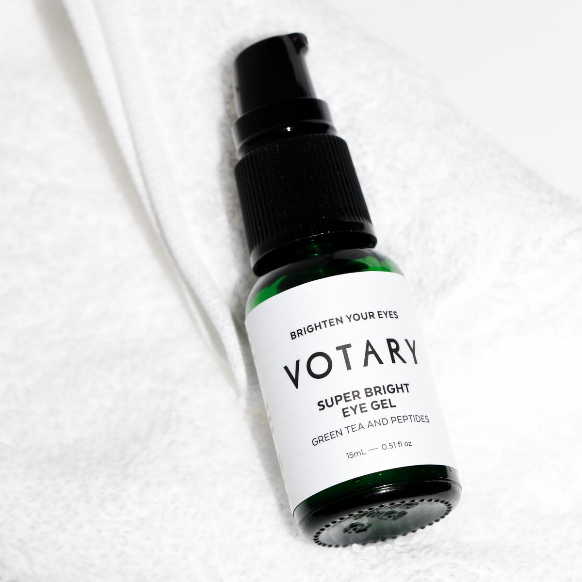 Super Bright Eye Gel, Green Tea and Peptides -15ml
